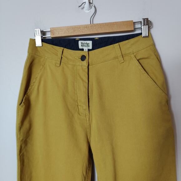 Bridge & Burn Women's Sz 25 Mustard Yellow Market Straight Leg Pants Wheat - Picture 2 of 7